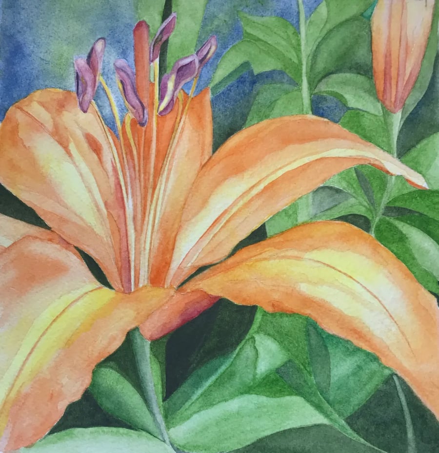 Original Watercolour - Flower