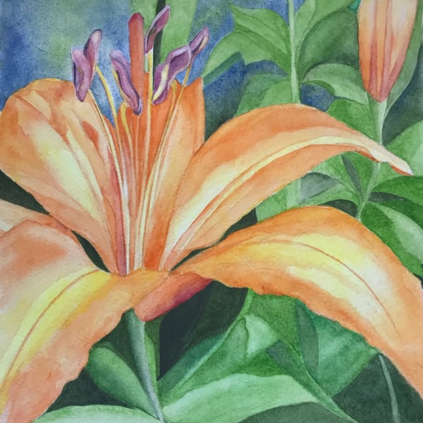 Original Watercolour - Flower