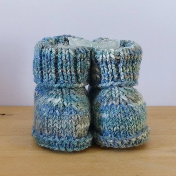 Knitted Baby Booties