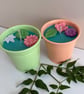 Soy Wax Candle Pair in Tin Pots - Sea Salt Scent - Image 10