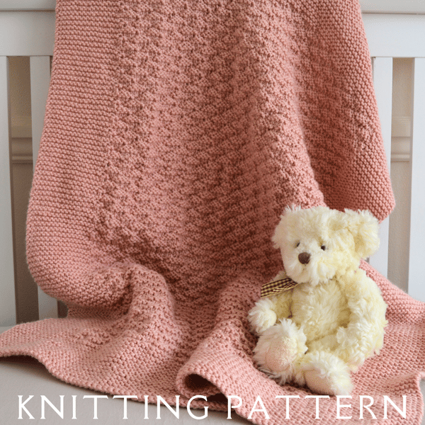 Baby Blanket Knitting Pattern Sophie's Blanket Printed Copy