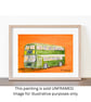 Original ACEO Miniature Watercolour Painting Bristol Double Decker Classic Bus - Image 6