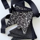 SALE 2026 - HALLOWEEN SPIDERS BUNTING - black and white, polka dots