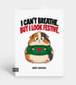 Funny Christmas Card For Him Or Her - Festive Hamster