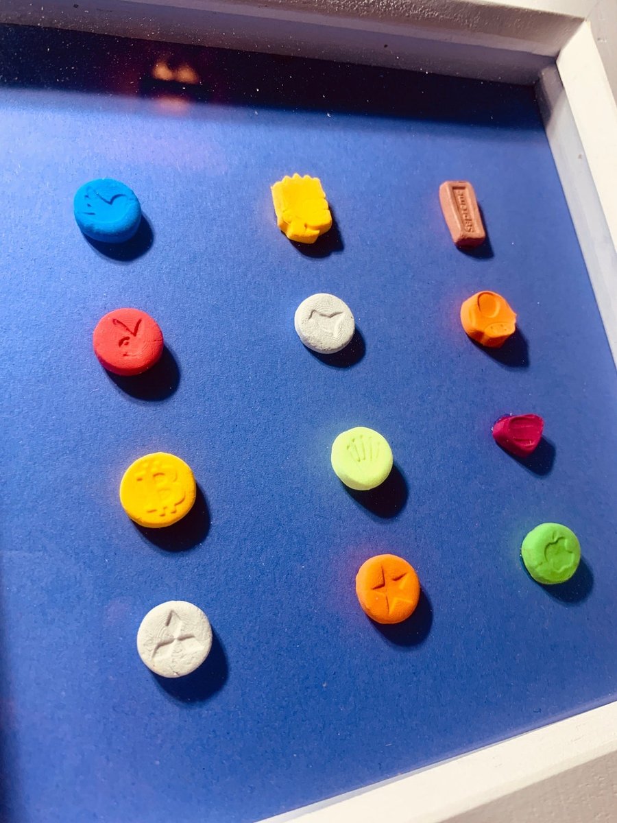 12 Pop Art Ecstasy Pills