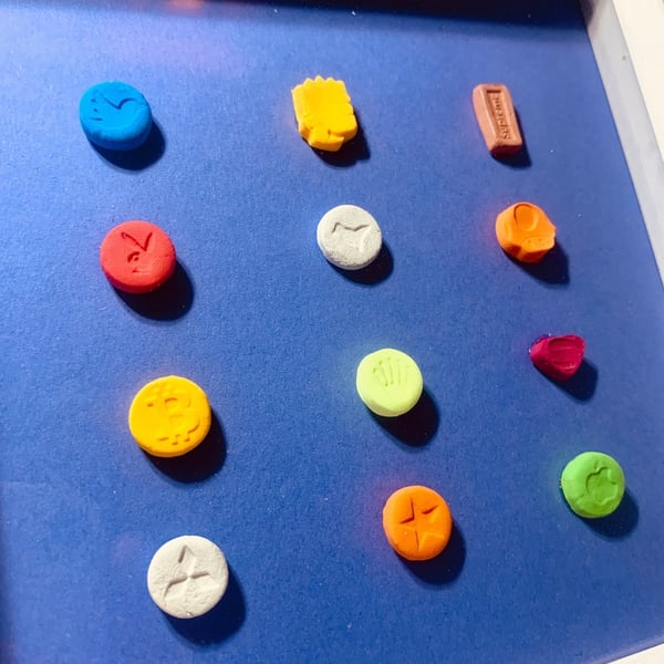 12 Pop Art Ecstasy Pills