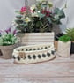 Glasses or trinket basket, hand crocheted  - Image 1