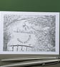 Viewpoint Pencil Art Card: Blank or Personalised A6-Size Greetings Card - Image 5