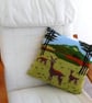 Knitting Pattern for Deer in the Countryside Cushion.  Digital Pattern - Image 3