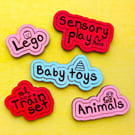 Children's Play Room Toy Storage Organiser Labels 