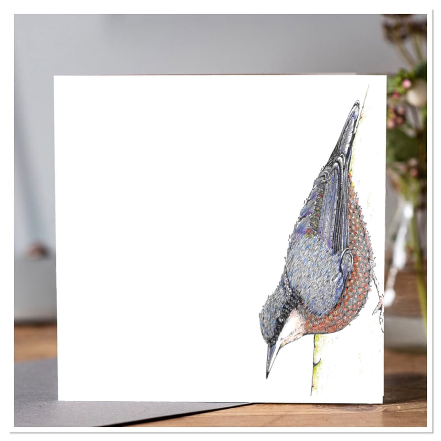 Nut hatch greeting card 