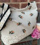 Large Bee Organiser TwoTone Shopping Bag - Image 1