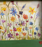 Original hand painted wildflower meadow . Framed. - Image 6