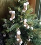 Mini Crochet Stockings - Gold (pack of 4) - Image 2