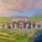 Original Oil Painting, Fyrish Monument, North Coast 500, Scottish Highlands