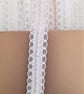 Cream beaded lace trim braid, ribbon, 3 metres - Image 1