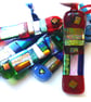 Patchwork Dichroic Treasure  Suncatcher Fused Glass 014 Red Iridised - Image 1