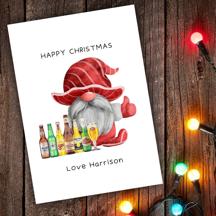 Pack of 12 personalised christmas cards 