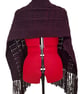  Crochet Pocket Shawl, Cosy Textured Wrap, Fringed Scarf With Pockets - Image 3
