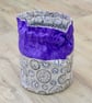 Small Drawstring Reversible Knitting or Crochet Project Bag - Image 7