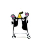 Party Cat enamel pin  - Image 1
