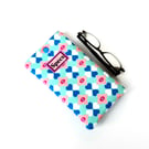Handmade Soft Glasses Case, Blue Fabric Specs Pouch