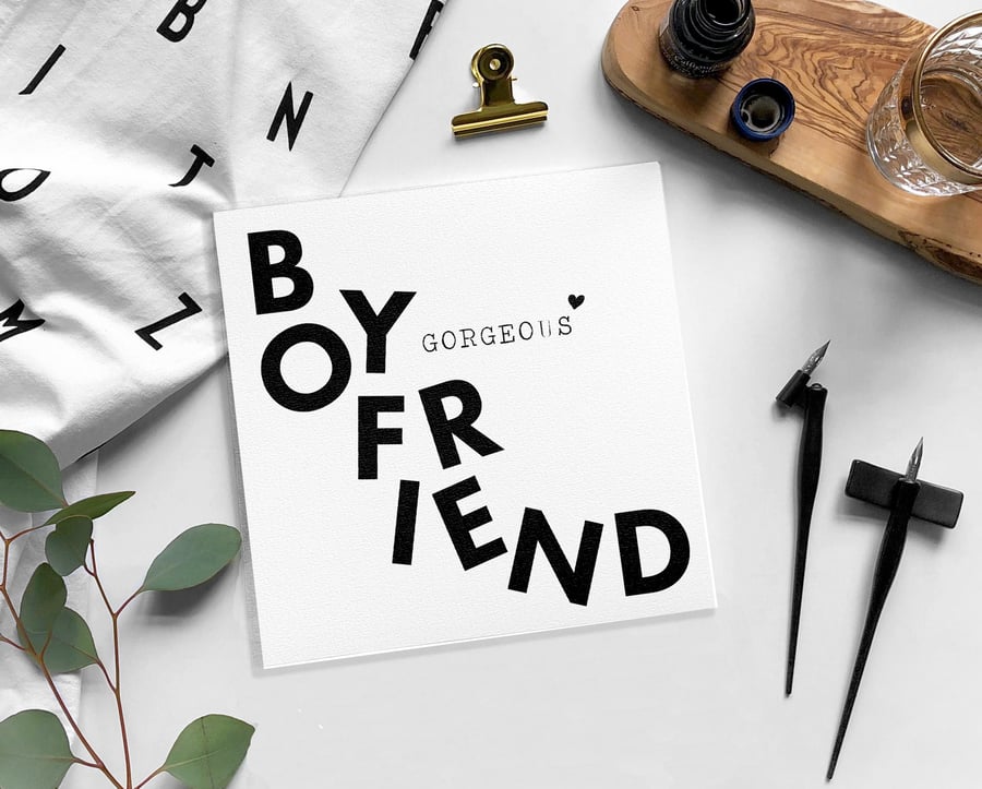 BOYFRIEND - GIRLFRIEND Birthday card Blank card