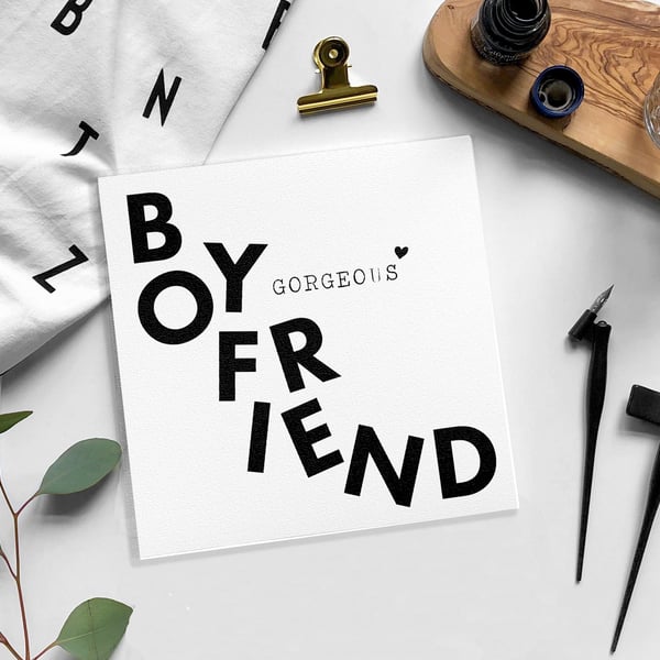 BOYFRIEND - GIRLFRIEND Birthday card Blank card