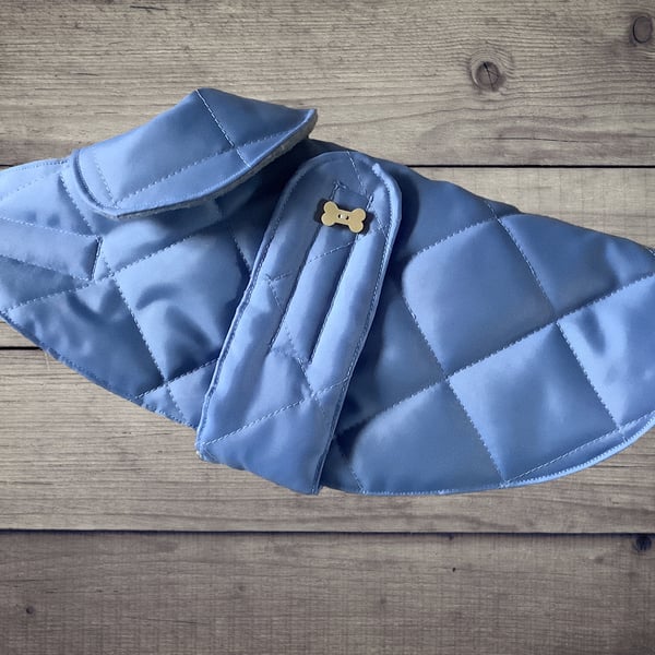 Waterproof Dog Coat, Handmade Quilted Pooch Jacket, X-Small Waterproof Dog Coat