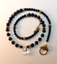 Clear Quartz Teardrop, Sardonyx And Black Onyx Necklace - Handmade In Devon - Image 5