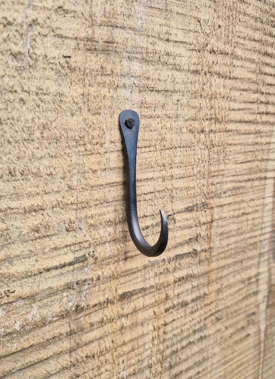 Small Tapered Tip Hook Hand Forged
