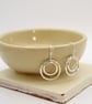 Sterling Silver Circle Drop Earrings - Image 3