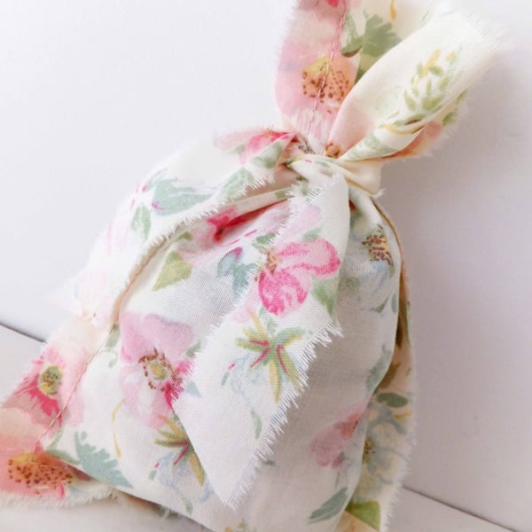Small Fabric Gift Bags, Set of Four, Favour Bags