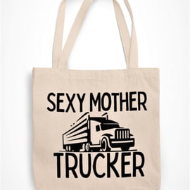 Sexy Mother Trucker Tote Bag Funny Novelty Truck Driver Shopper Bag Funny Gift 