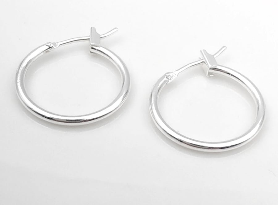 (EK63 silver) 10 pcs Gold Plated Earrings Hoop Findings