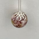 Flower Preservation Necklace – Keepsake from Wedding or Memorial Flowers