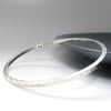 Square Silver Personalised Bangle