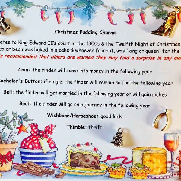 Traditional Christmas Pudding Charms