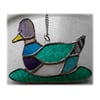 Duck Suncatcher Stained Glass Mallard Quack 030