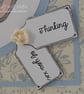 Handmade Thinking of you card - bunny with flower - Image 4