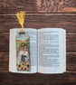 Bookmark, wooden decoupage bookmark, Sunflowers, girl - Image 5