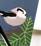 Long Tailed Tits Greeting Card - Image 2