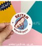 Seitan Worshipper Paper Sticker - Image 1