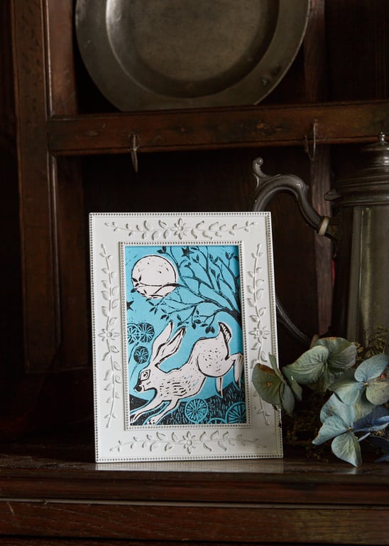'Hare Moon' Lino Print