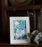 'Hare Moon' Lino Print - Image 1