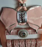 Upcycled Vintage Peach Buckle  Charm Necklace - Image 2