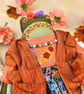 Frida, A OOAK Tiny Grumpy Frog Doll - Image 8