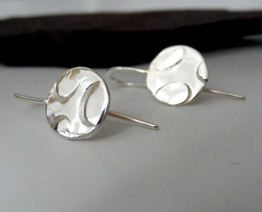 Silver hook earrings