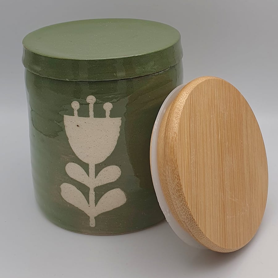 PAIR of storage jars