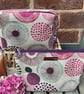 Abstract Mauve Circles Zip Pouch - Image 3